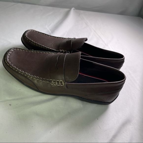 Tommy Hilfiger Men's Kenny Loafer Brown Shoes - Picture 7 of 8